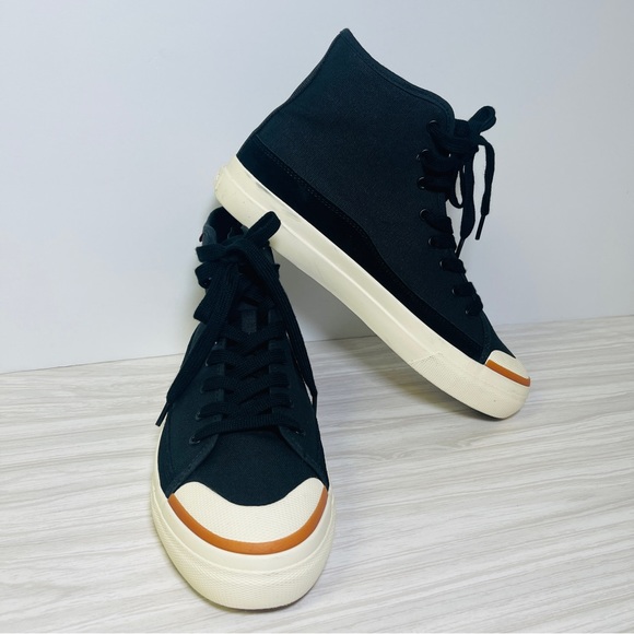 Levi's Mens Square Canvas and Suede High-Top Casual Sneaker Shoe Size 9 - Picture 2 of 5